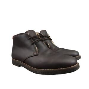 Hunter Shoes Womens 36 Chukka Boots Shearling Leather Lace Up Ankle Bootie Retro